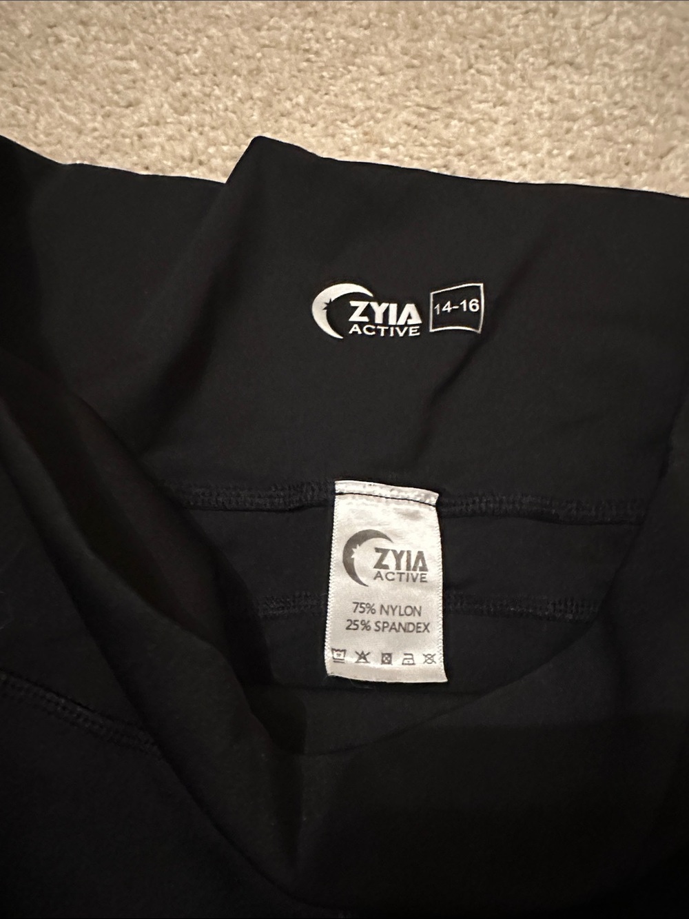 ZYIA Black High-Waist Leggings - Picture 2 of 4